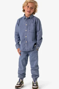 Denim gestreept overhemd