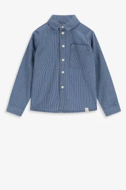 Denim gestreept overhemd