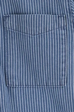 Denim gestreept overhemd