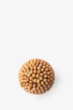 Deurknop met houten kraaltjes