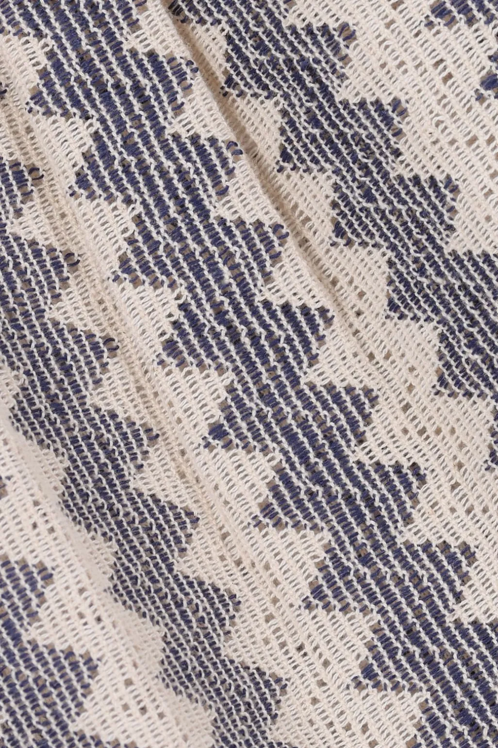 Donkerblauw crochet overhemd
