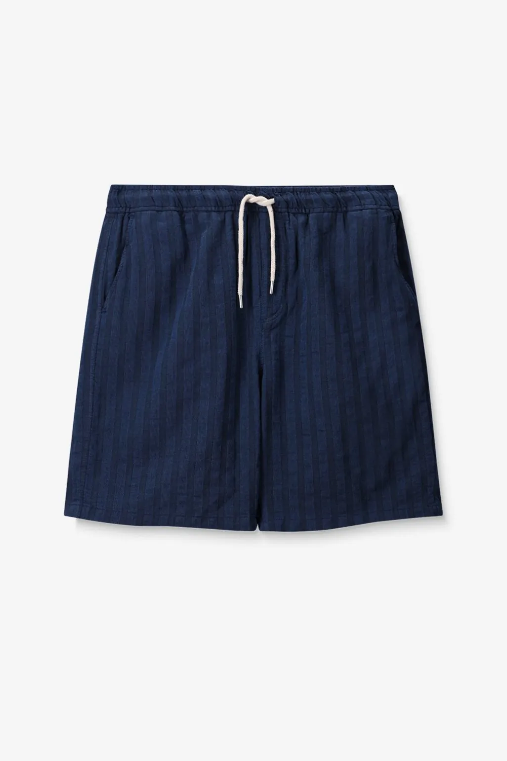 Donkerblauw gestreepte short
