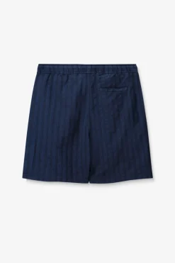 Donkerblauw gestreepte short