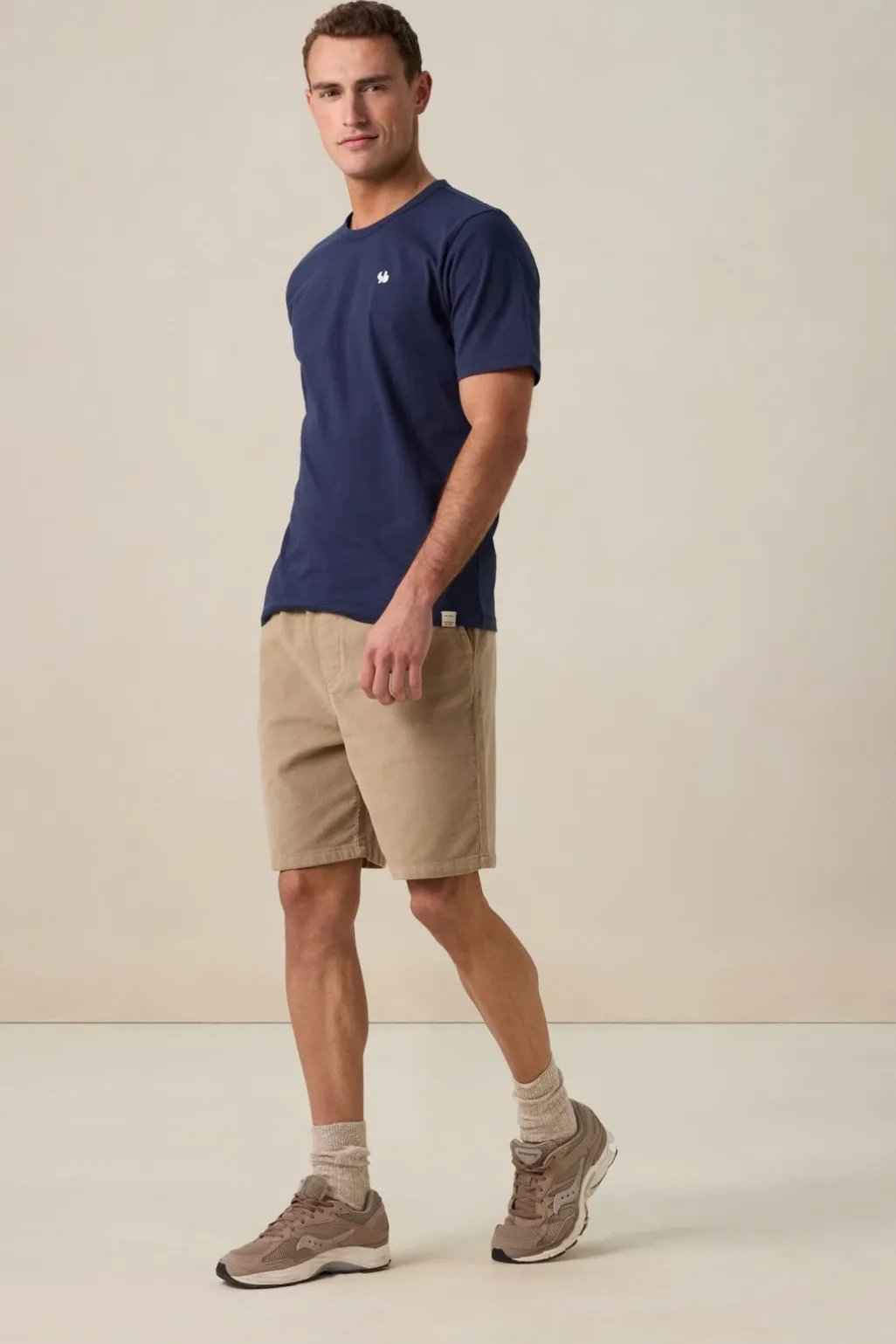Donkerblauw T-shirt met logo