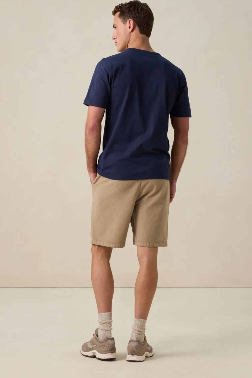 Donkerblauw T-shirt met logo