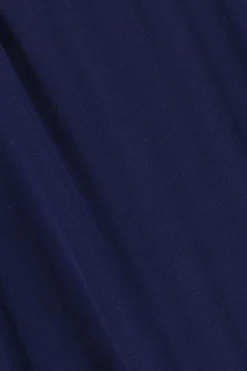 Donkerblauwe gebreide polo