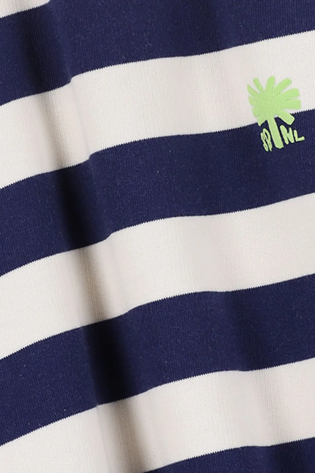 Donkerblauwe gestreepte sweater