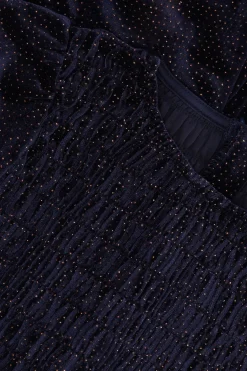 Donkerblauwe jumpsuit met glitters