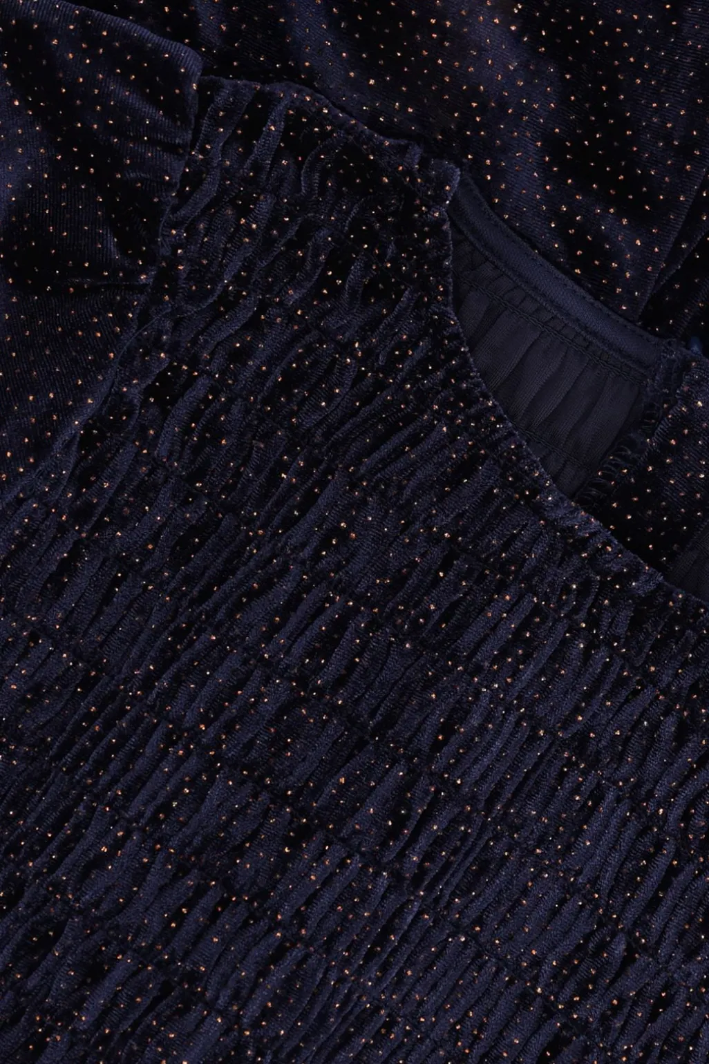 Donkerblauwe jumpsuit met glitters