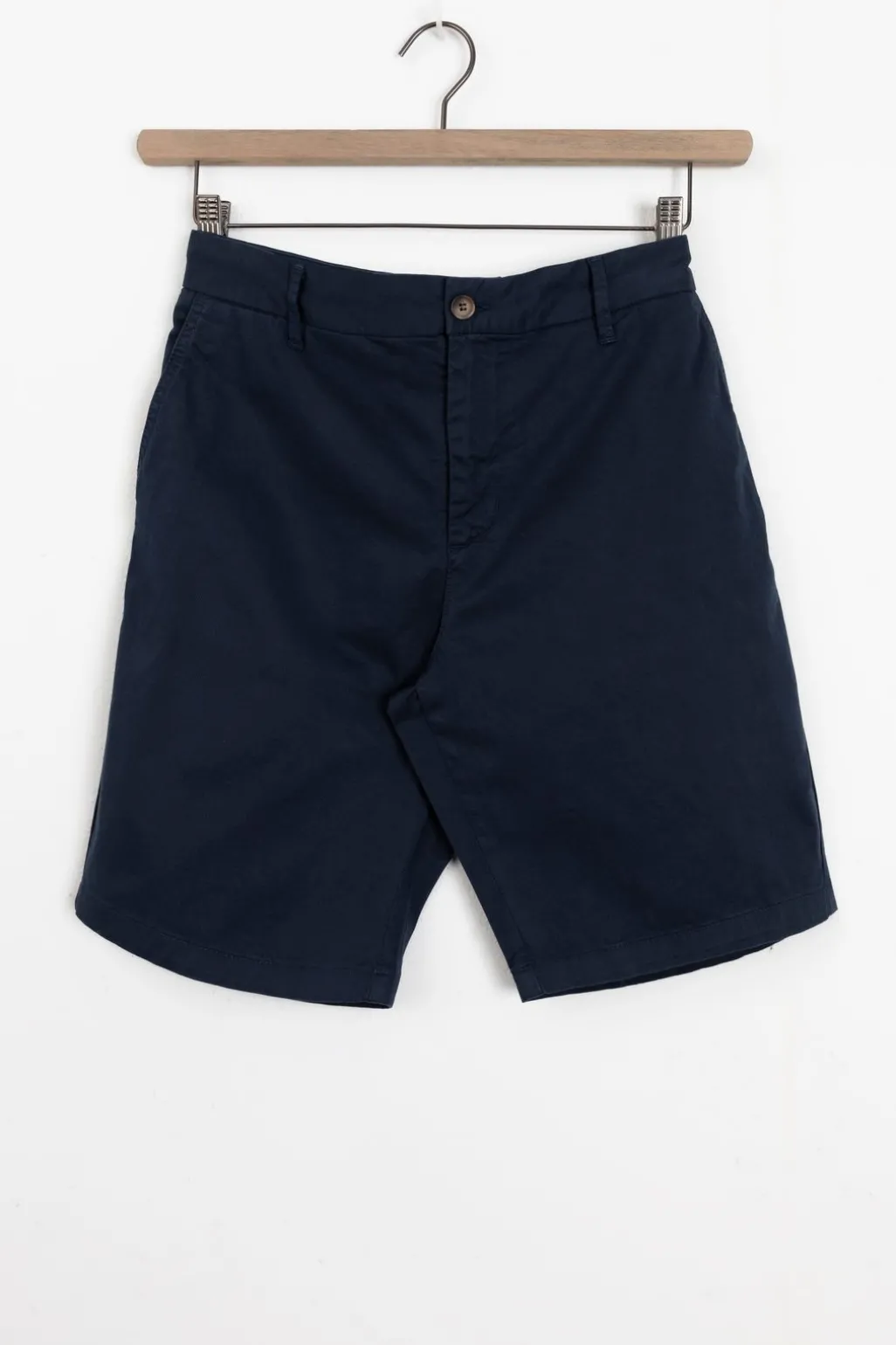 Donkerblauwe katoenen chino shorts