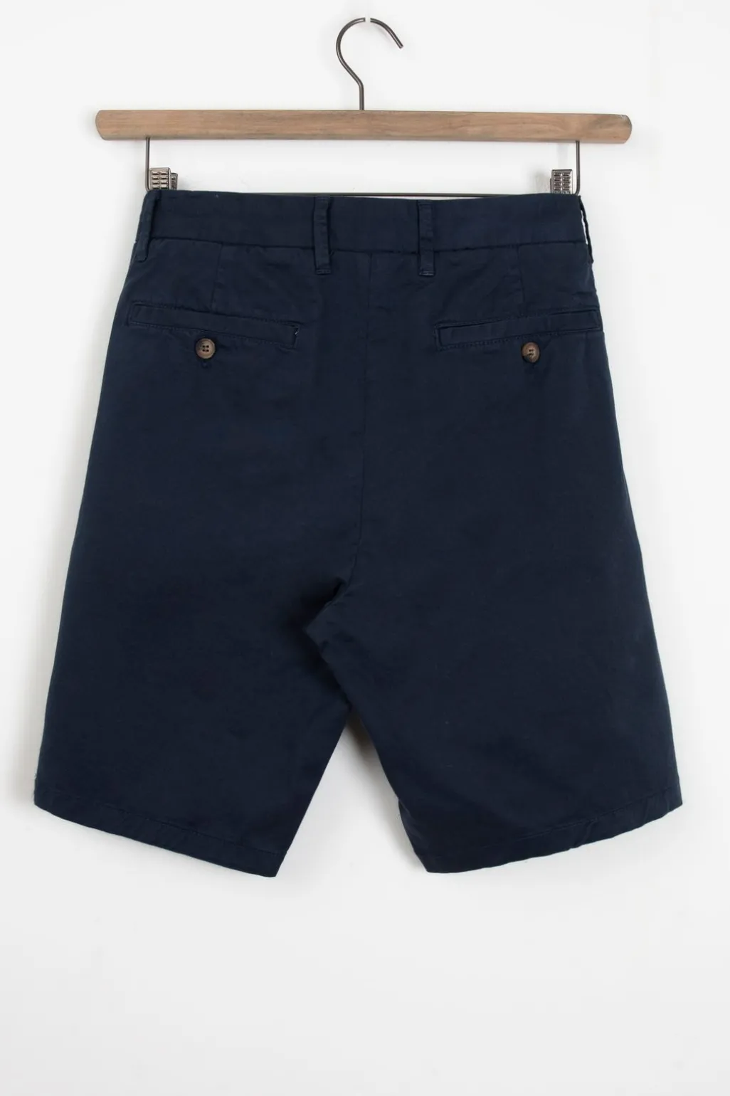 Donkerblauwe katoenen chino shorts