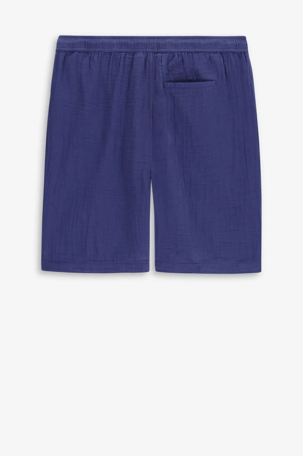 Donkerblauwe mousseline shorts