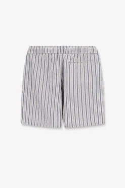 Donkerblauwe short met strepen
