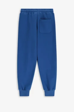 Donkerblauwe sweatpants met embroidery