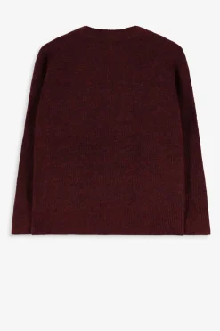 Donkerbruin openvallend vest