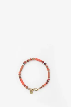 Donkerbruine beads armband