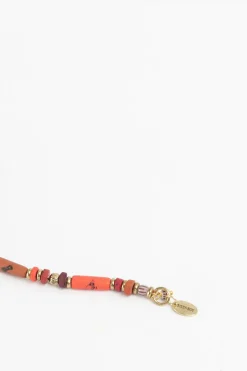 Donkerbruine beads armband