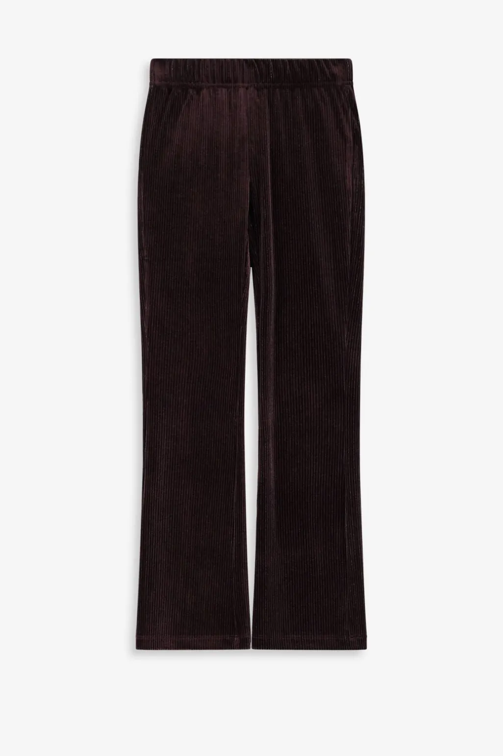 Donkerbruine flared legging