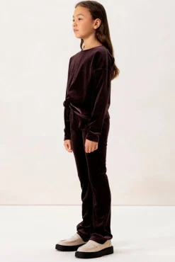 Donkerbruine flared legging
