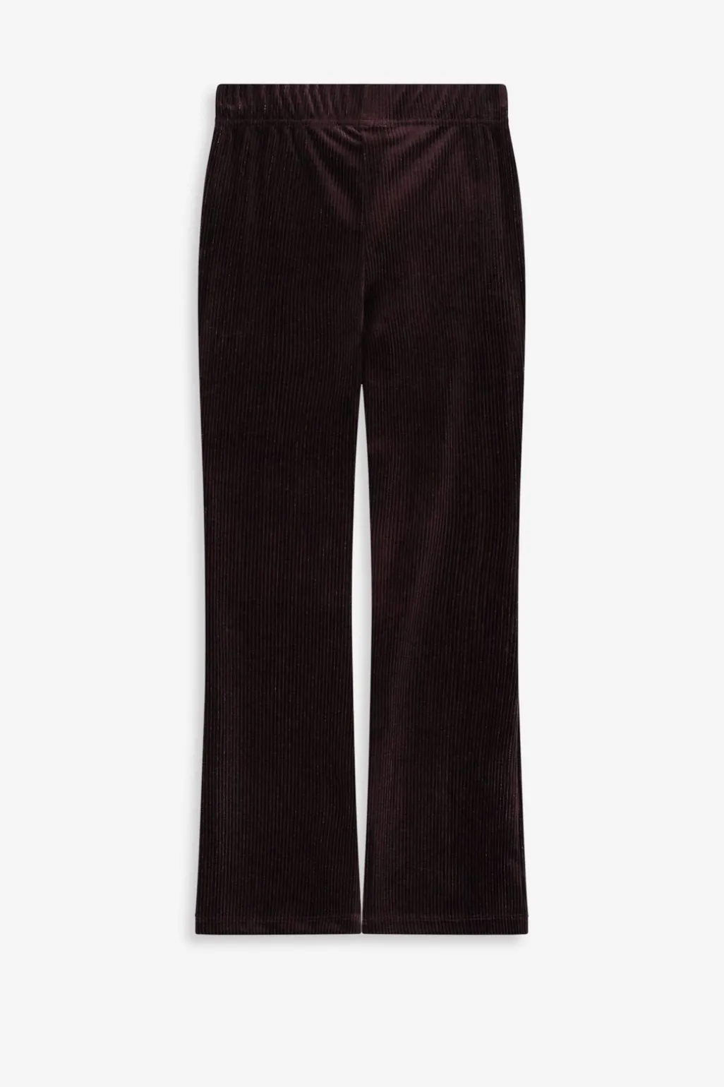 Donkerbruine flared legging