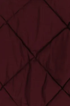 Donkerbruine korte quilted jas