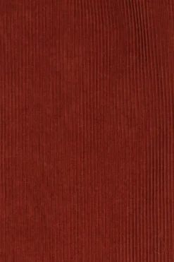 Donkerbruine mid waist wide leg corduroy broek