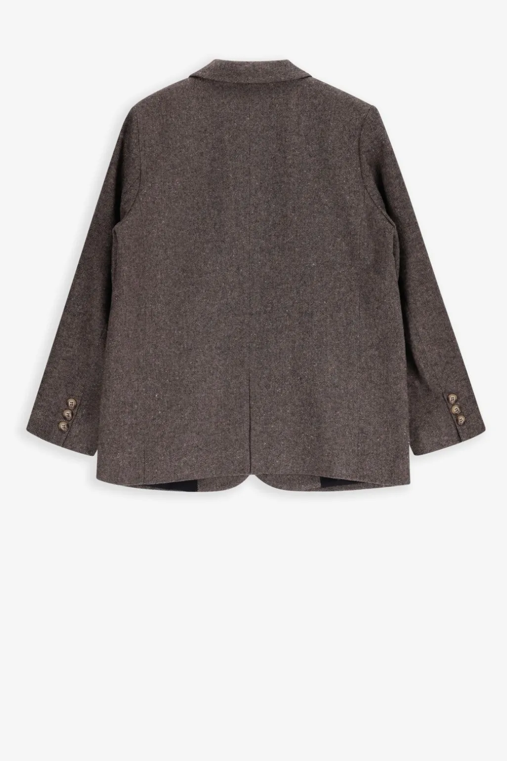Donkerbruine oversized blazer