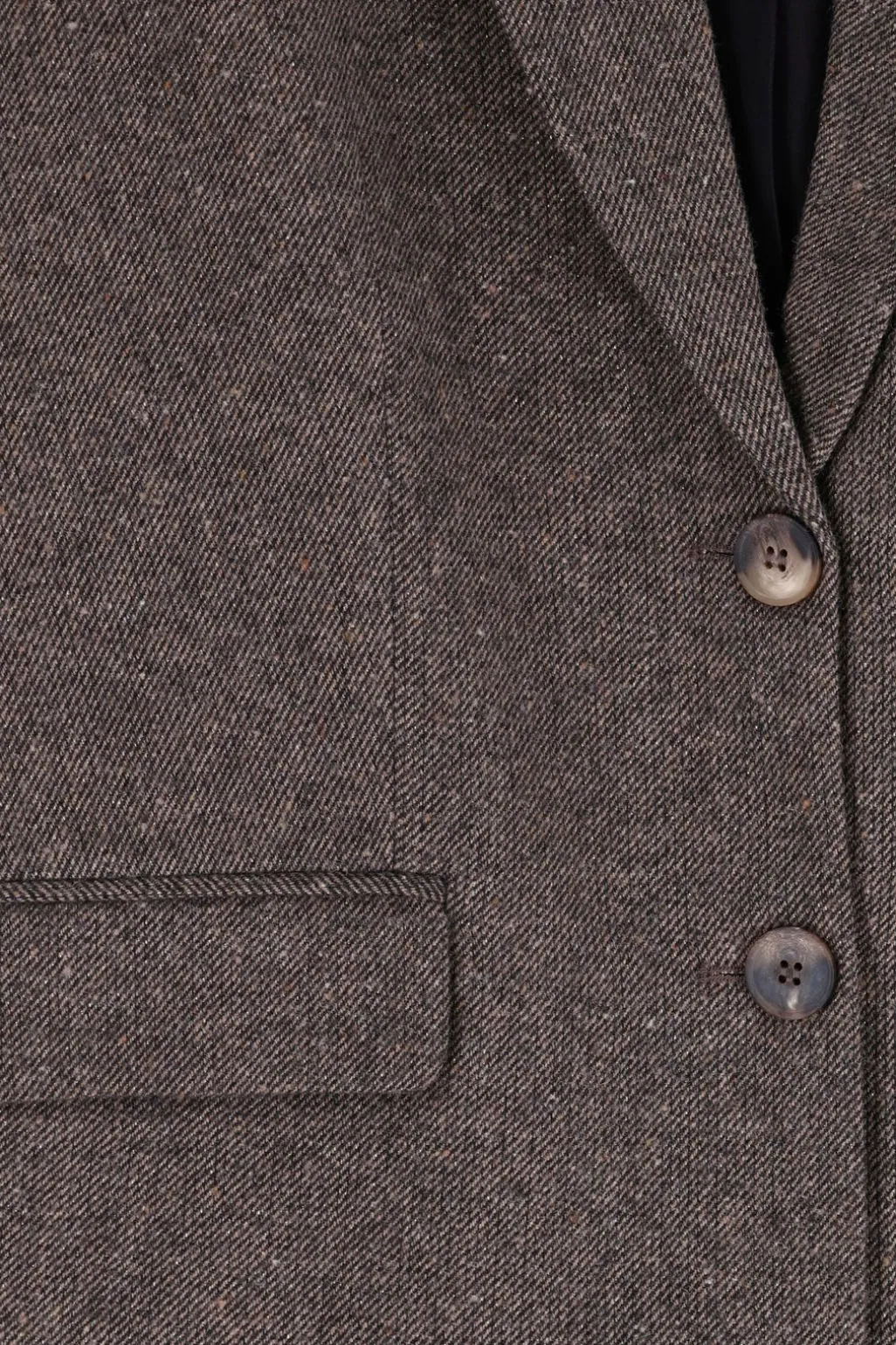 Donkerbruine oversized blazer
