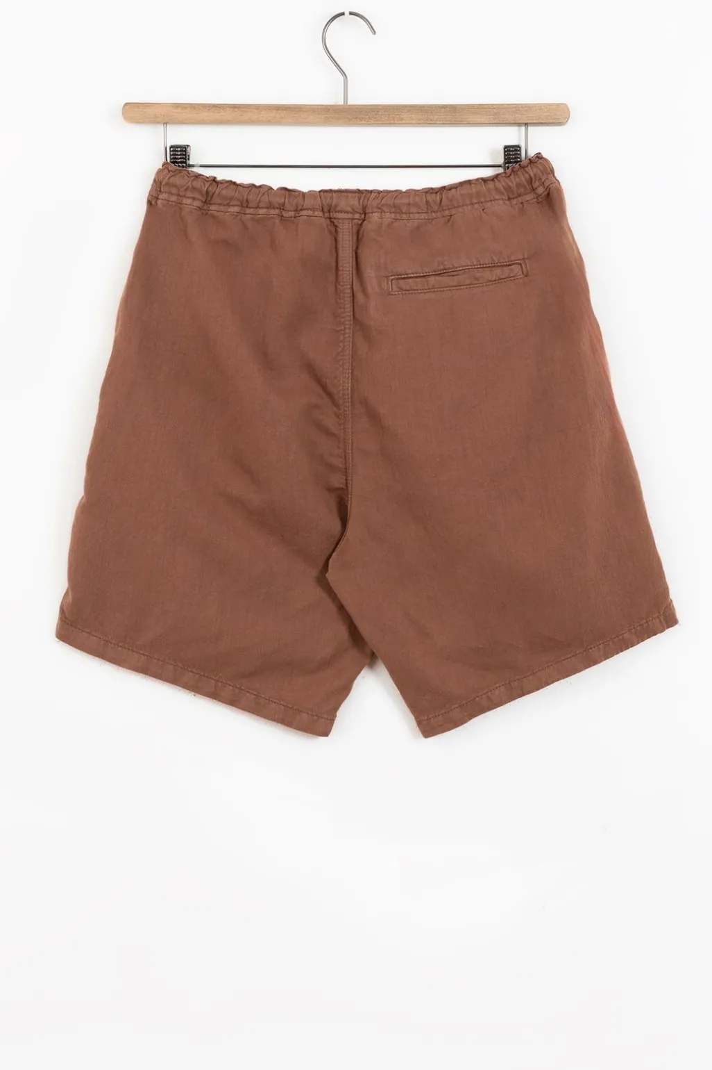 Donkerbruine shorts met aantrekkoord