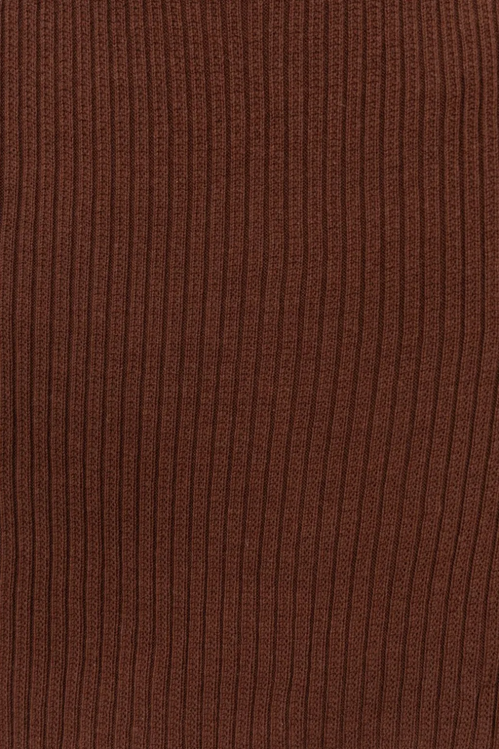 Donkerbruine strapless gebreide top