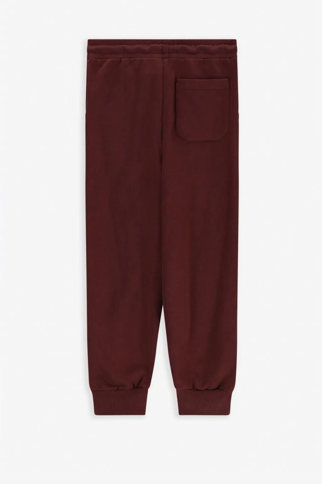 Donkerbruine sweatpants met embroidery