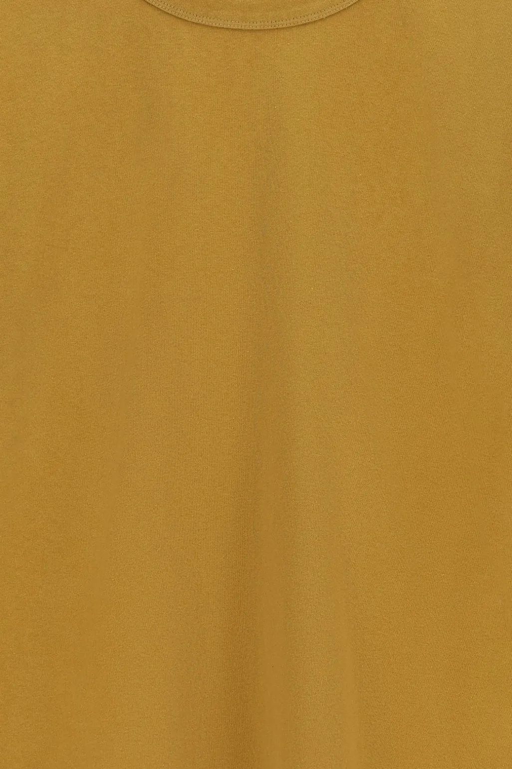 Donkergeel oversized jersey T-shirt