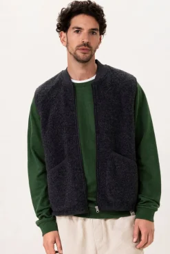 Donkergrijze bodywarmer