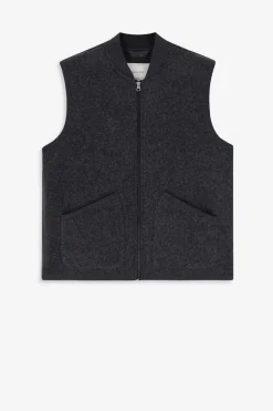 Donkergrijze bodywarmer