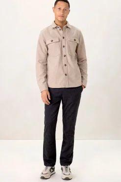 Donkergrijze mid-rise chino