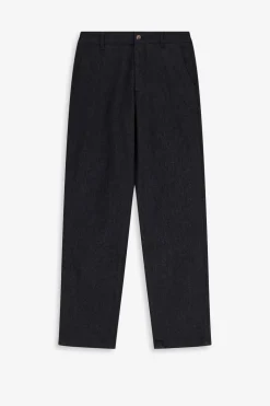 Donkergrijze mid-rise chino