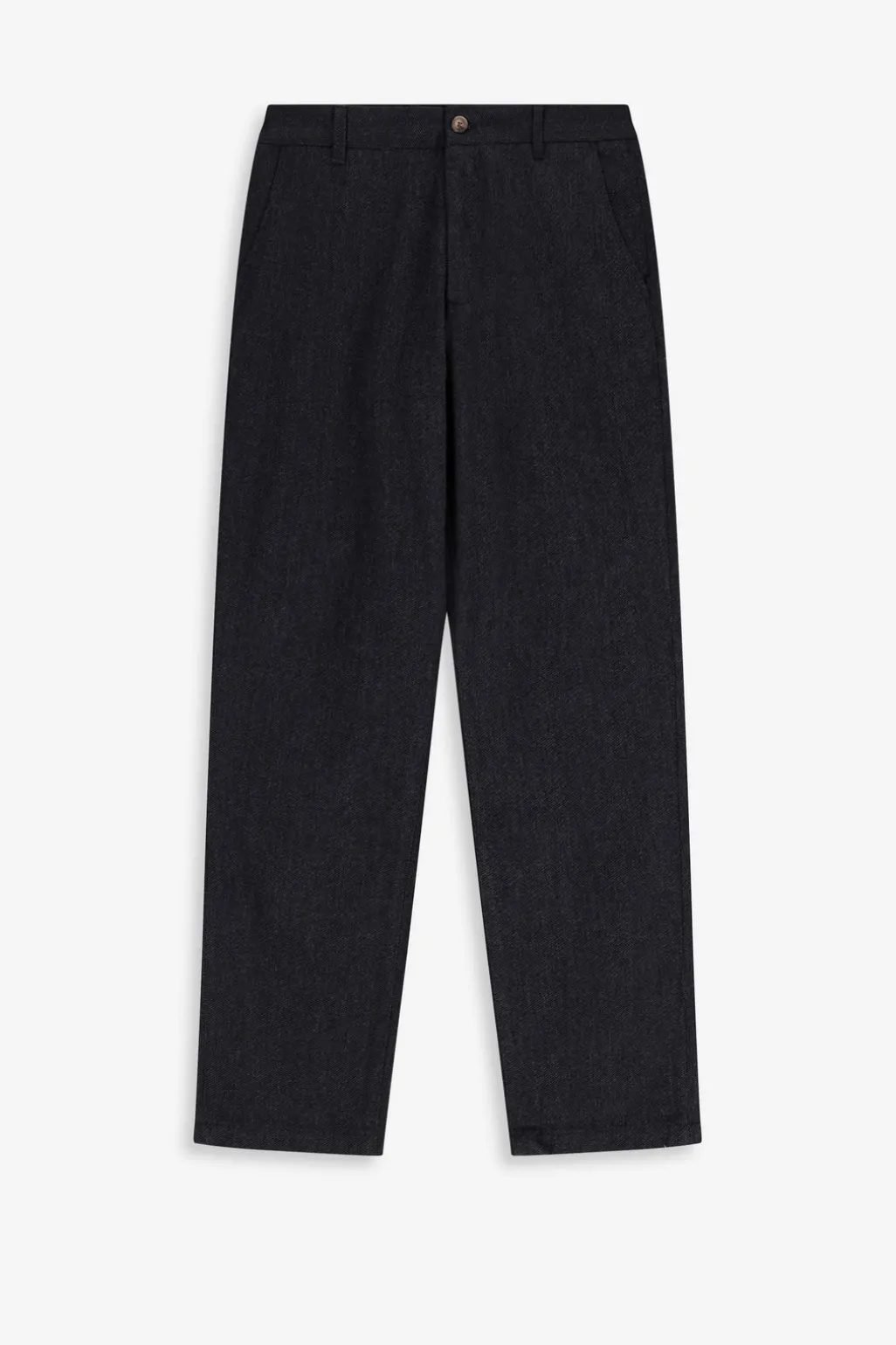 Donkergrijze mid-rise chino