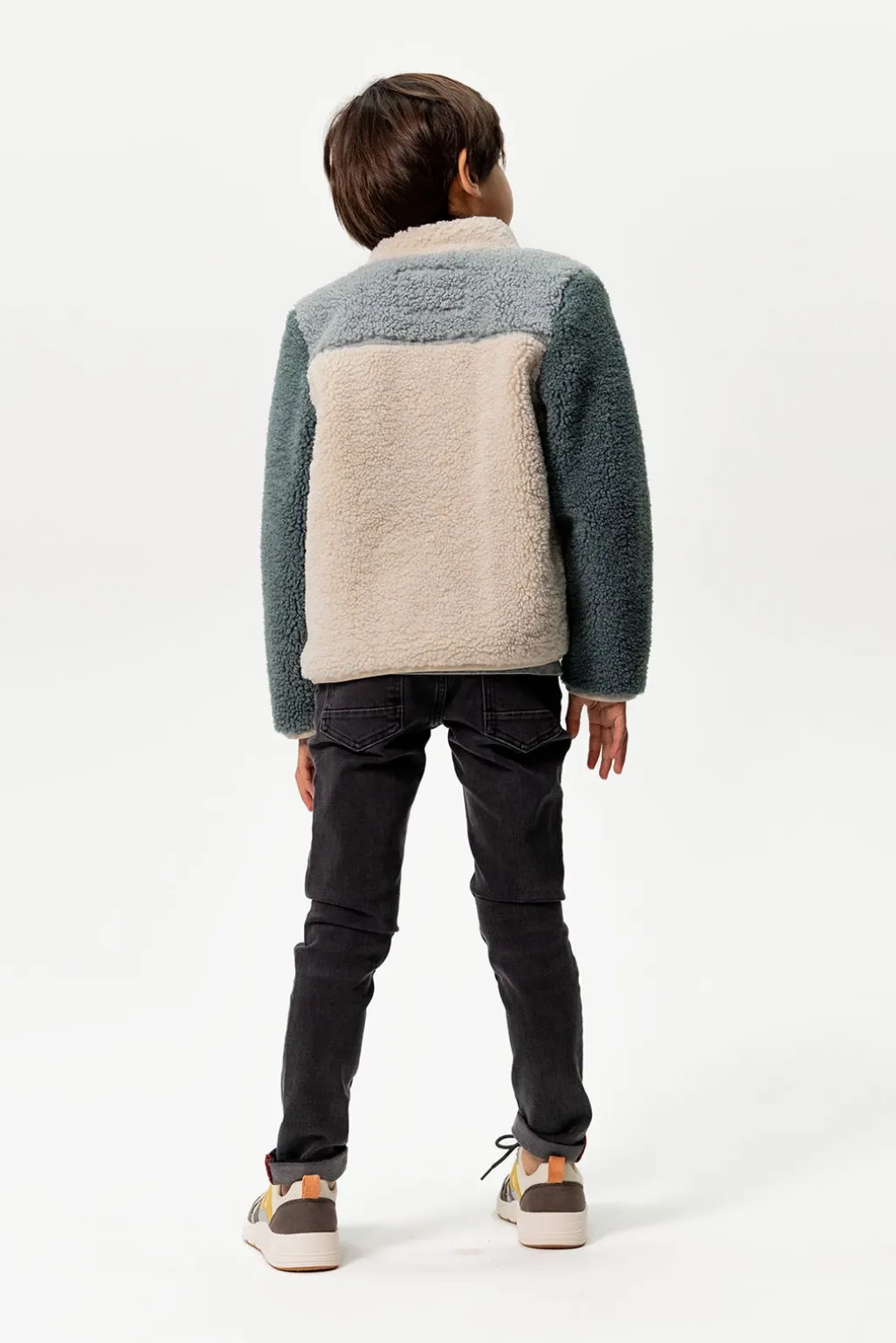 Donkergrijze slim fit jog jeans