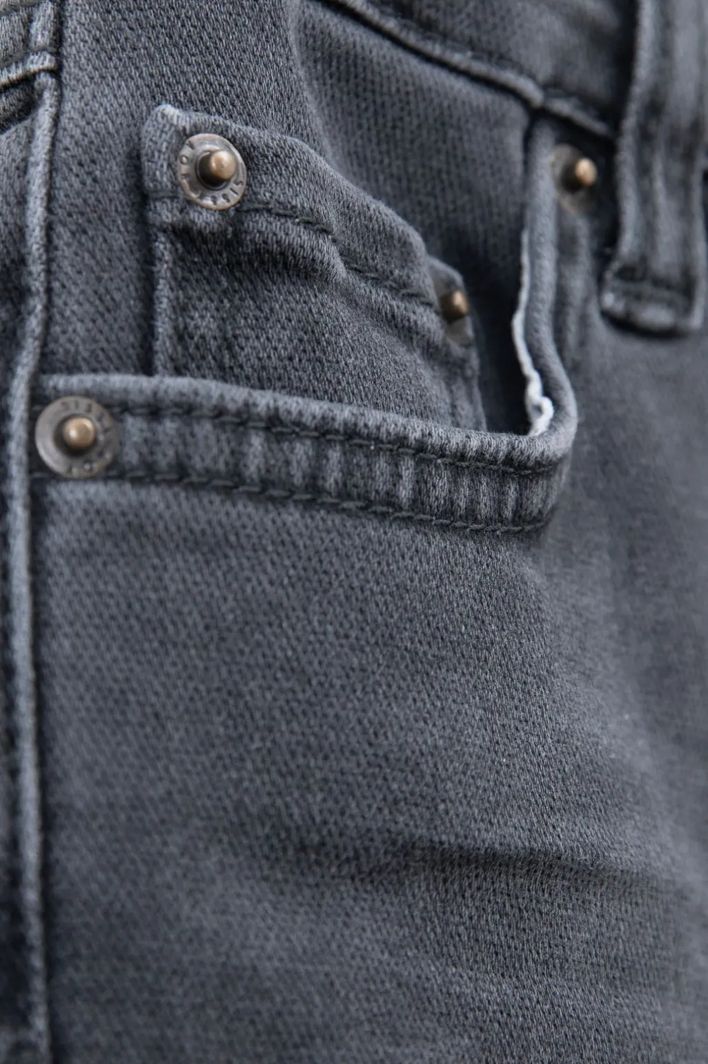 Donkergrijze slim fit jog jeans