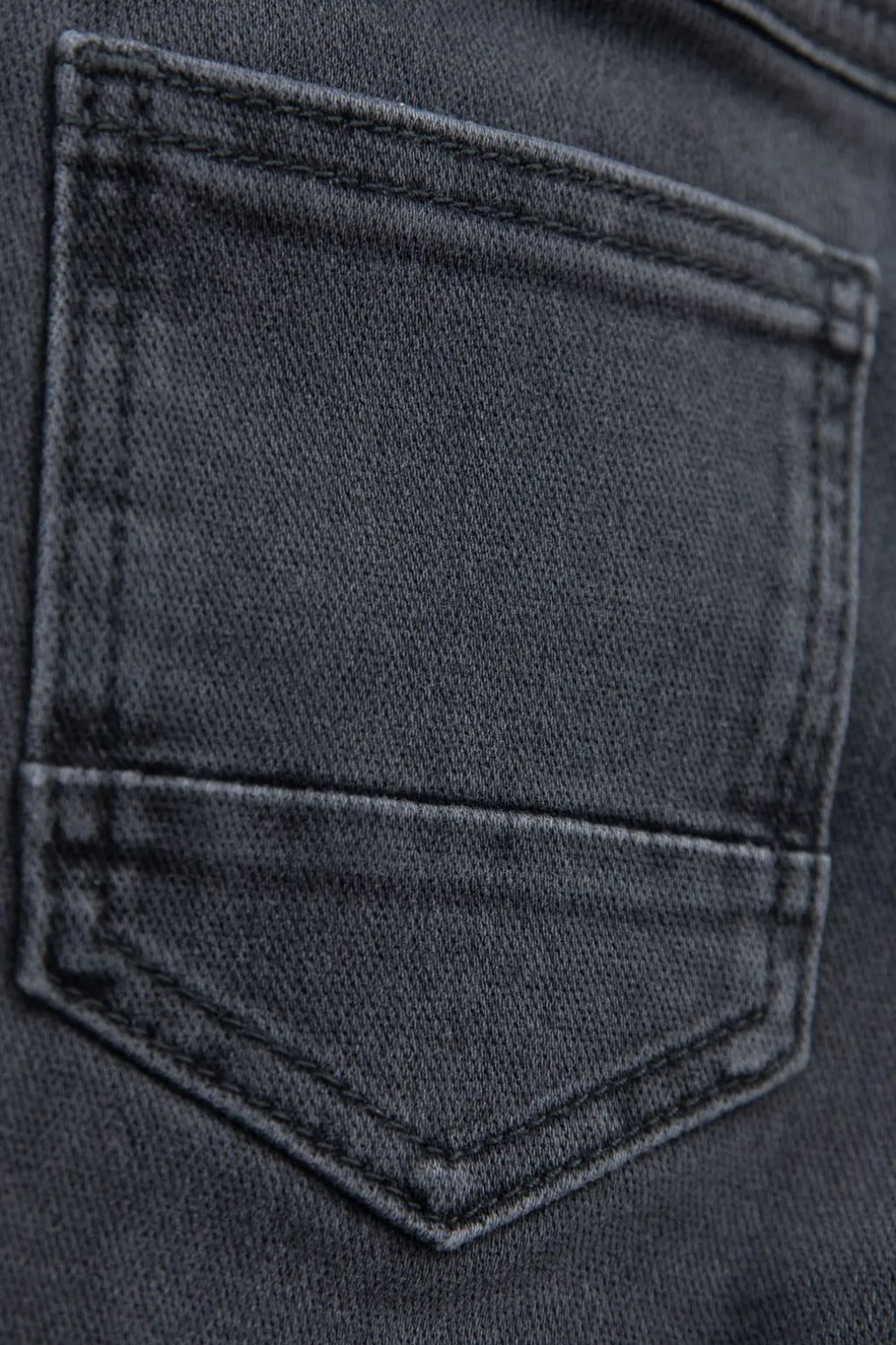 Donkergrijze slim fit jog jeans