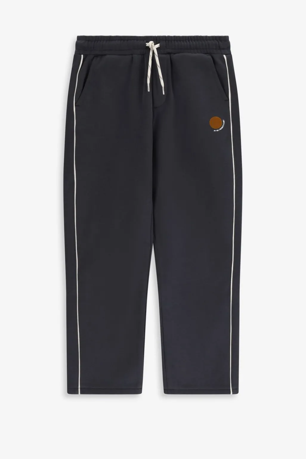 Donkergrijze sweatpants met strepen