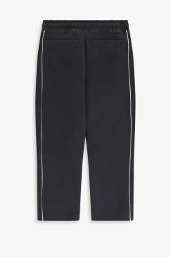 Donkergrijze sweatpants met strepen