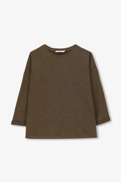 Donkergroen jersey t-shirt