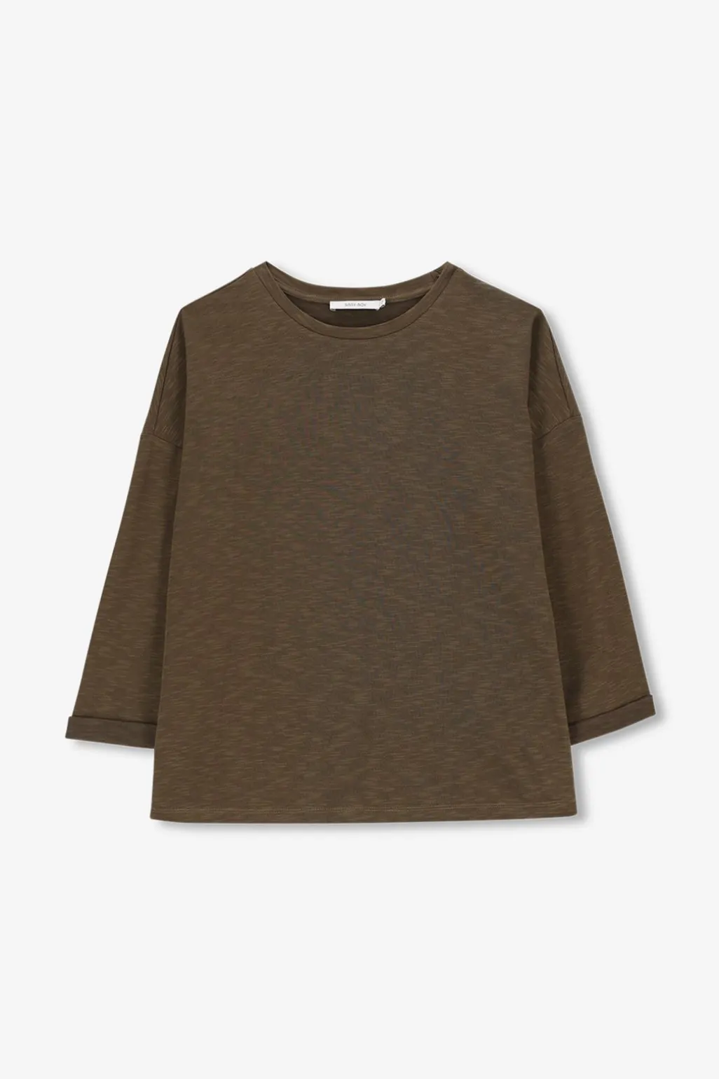 Donkergroen jersey t-shirt