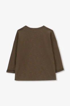 Donkergroen jersey t-shirt