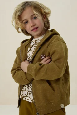 Donkergroen oversized vest