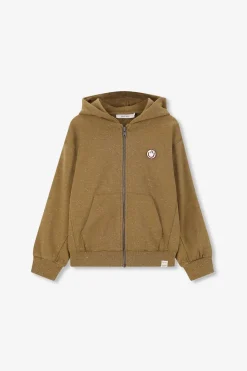 Donkergroen oversized vest