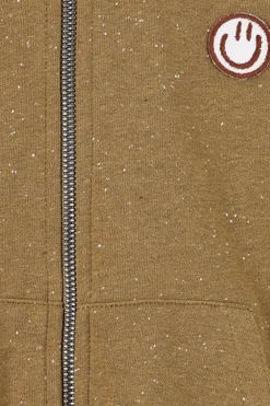 Donkergroen oversized vest