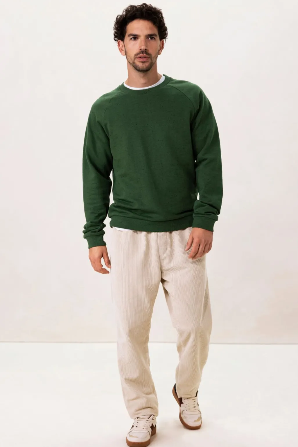 Donkergroen raglan T-shirt