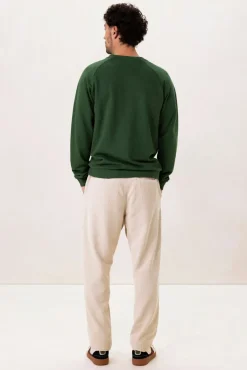 Donkergroen raglan T-shirt